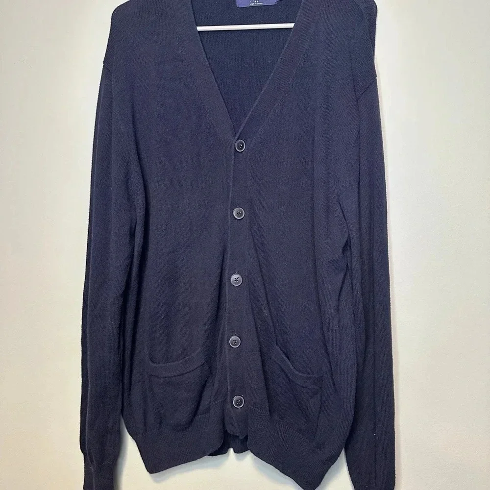 Men’s XL navy blue J.Crew‎ button cardigan
